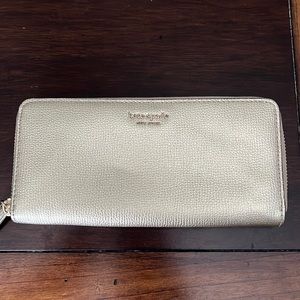 Used Kate Spade Gold Wallet